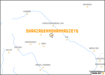 map of Shāhzādeh Moḩammad Zeyd