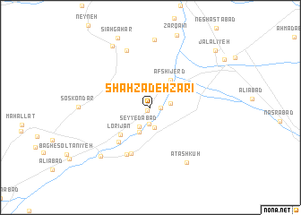 map of Shāhzādeh Zarī