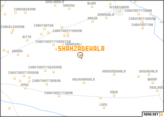 map of Shāhzādewāla