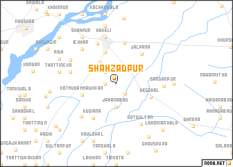 map of Shāhzādpur