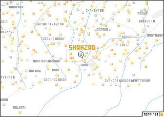 map of Shahzād