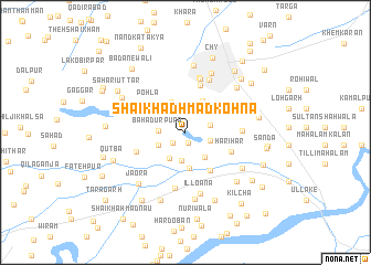 map of Shaikh Adhmad Kohnā