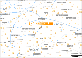 map of Shaikham Kalān