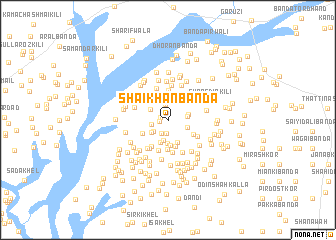 map of Shaikhān Bānda