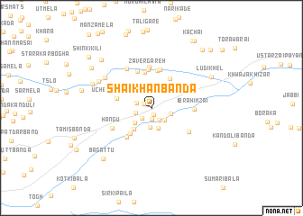 map of Shaikhān Bānda