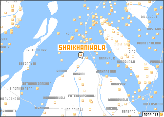 map of Shaikhānīwāla