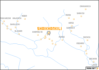 map of Shaikhān Kili