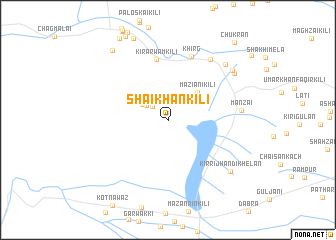 map of Shaikhān Kili