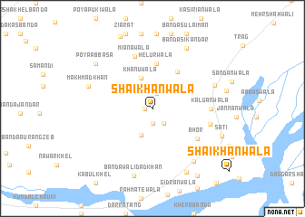 map of Shaikhānwāla