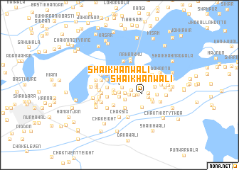 map of Shaikhānwāli