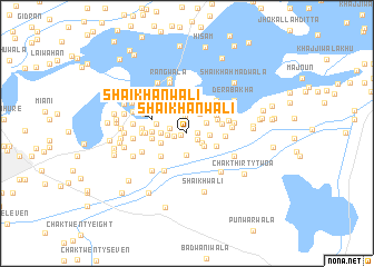 map of Shaikhānwāli