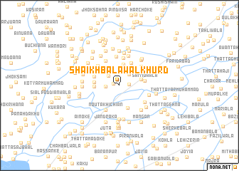 map of Shaikh Balāwāl Khurd