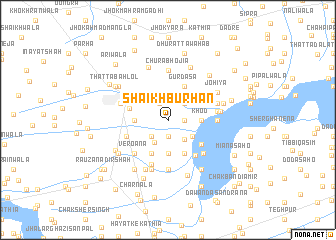 map of Shaikh Burhān