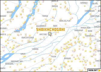map of Shaikh Chogahi