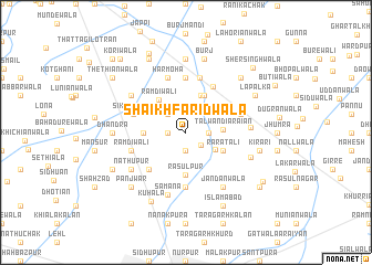 map of Shaikh Farīdwāla