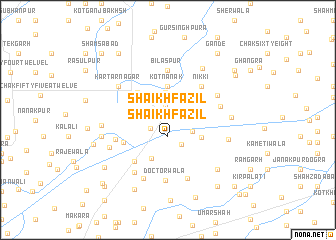 map of Shaikh Fāzil