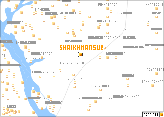 map of Shaīkh Mansūr