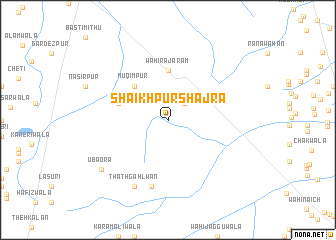map of Shaikhpur Shajra
