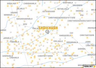 map of Shaikh Wāh