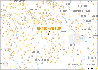 map of Shaikh Yūsuf