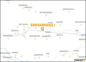 map of Shaish Amīr Kili