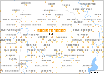 map of Shāistānagar