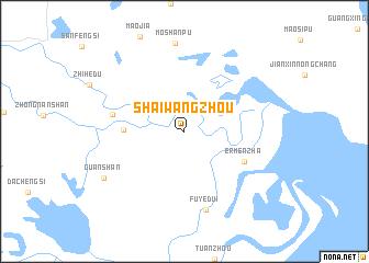 map of Shaiwangzhou