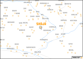 map of Shājā