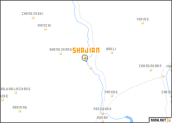 map of Shajian