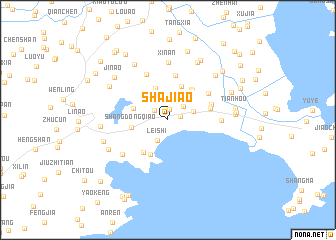 map of Shajiao