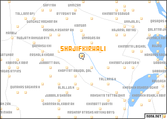 map of Shajīf Kirwālī