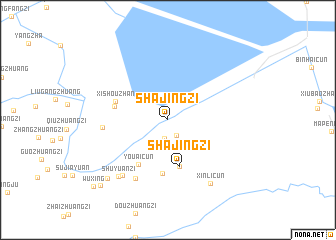 map of Shajingzi