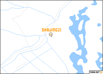 map of Shajingzi