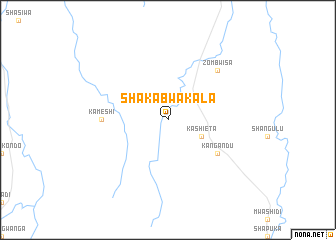 map of Shakabwakala