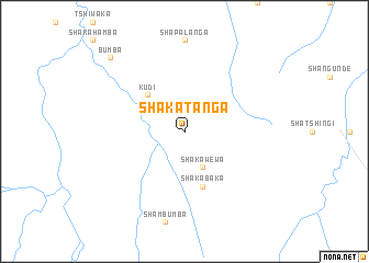 map of Shakatanga