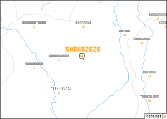 map of Shakazeze