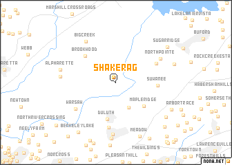 map of Shake Rag