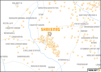 map of Shake Rag