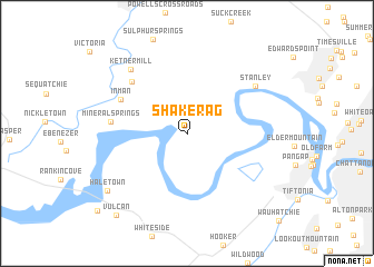 map of Shake Rag