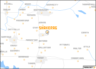 map of Shakerag