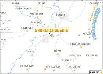 map of Shaker Crossing