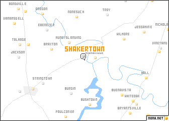 map of Shakertown