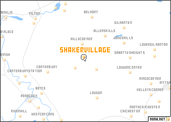 map of Shaker Village