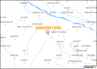 map of Shakhartepa