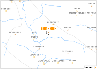 map of Shākheh