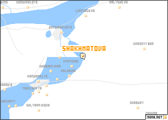 map of Shakhmatova