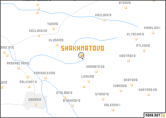 map of Shakhmatovo