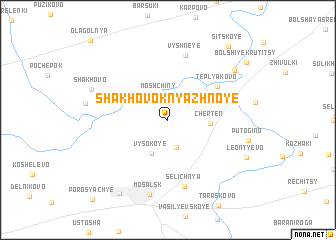 map of Shakhovo-Knyazhnoye