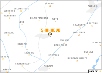 map of Shakhovo