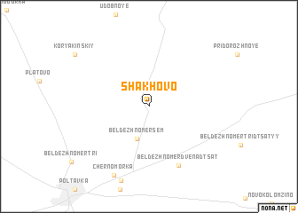 map of Shakhovo